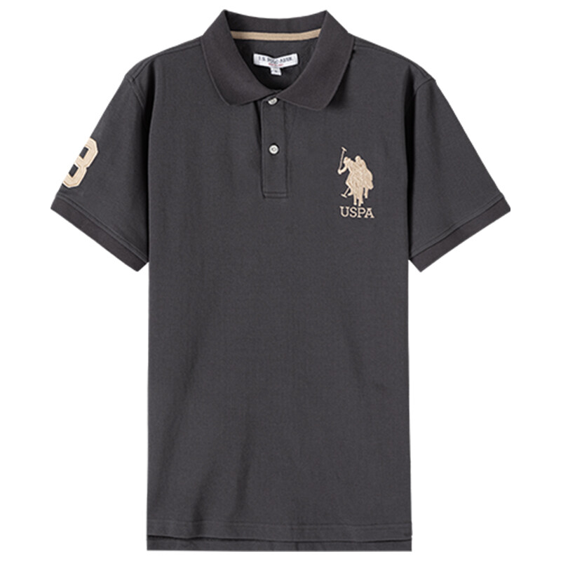 U.S. POLO ASSN. США ПОЛО ASSN. Мужская рубашка поло, Темно-зеленый — фото 4