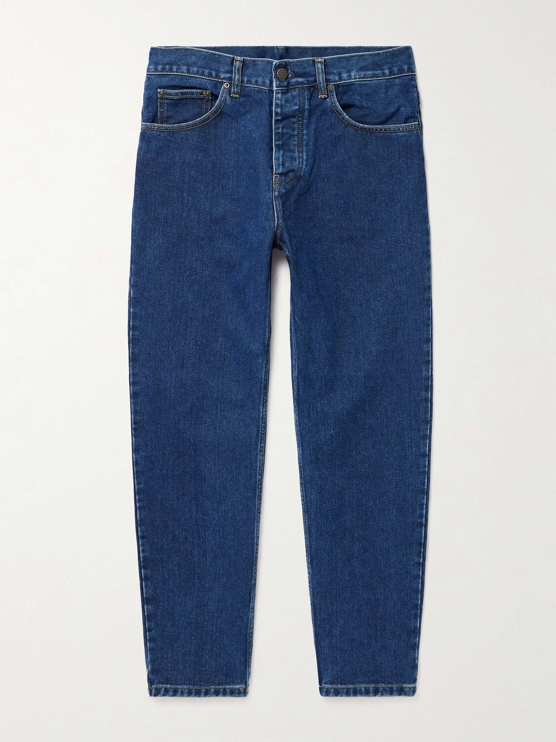 

Зауженные джинсы Newel с аппликацией логотипа CARHARTT WIP, синий