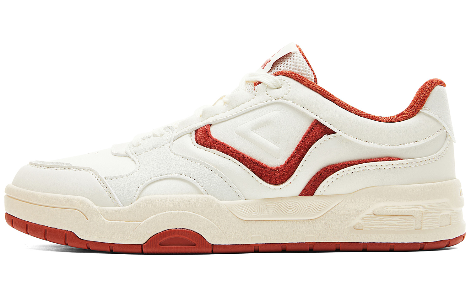 

PEAK Кроссовки для скейтбординга с низкой подошвой, износостойкие, легкие, нескользящие, мужские, парусиновые, белые, красные