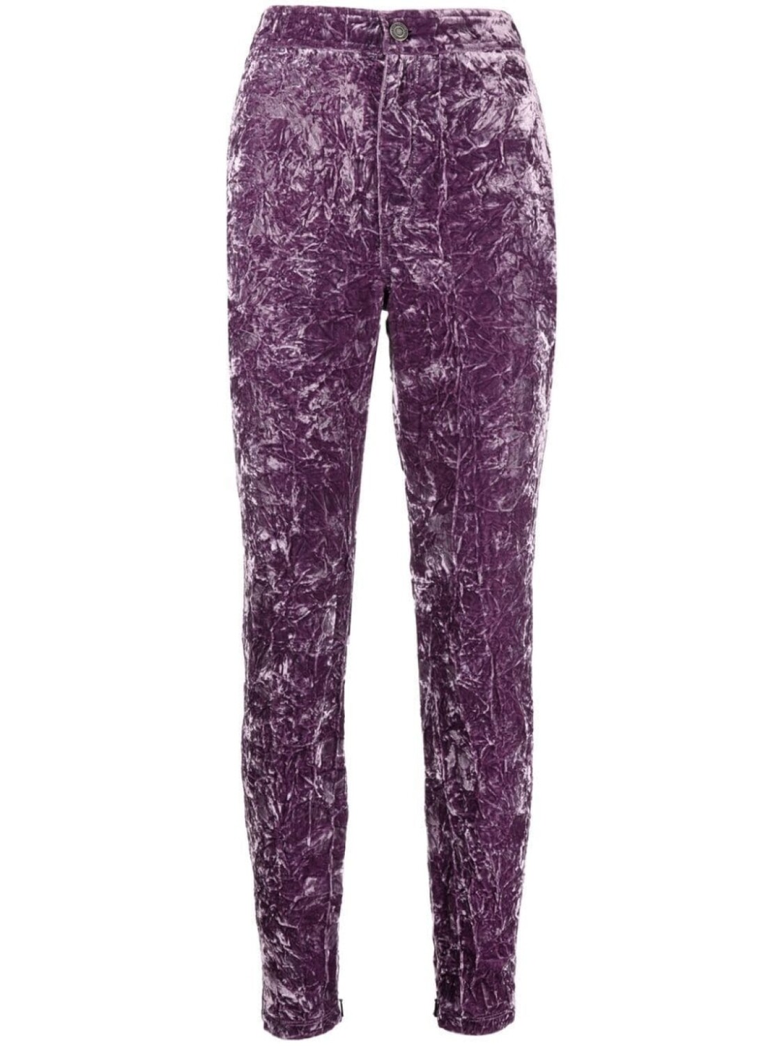 

Saint Laurent бархатные брюки узкого кроя, фиолетовый