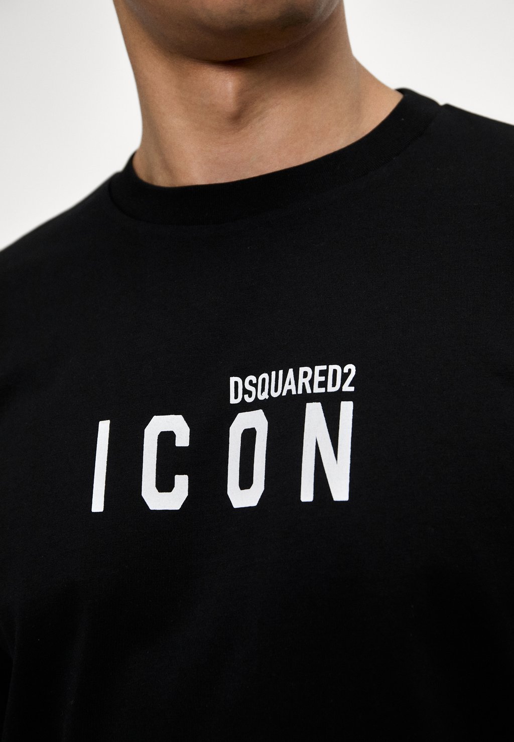 

Футболки с принтом LOOSE FIT TEE DSQUARED2 ICON, черный