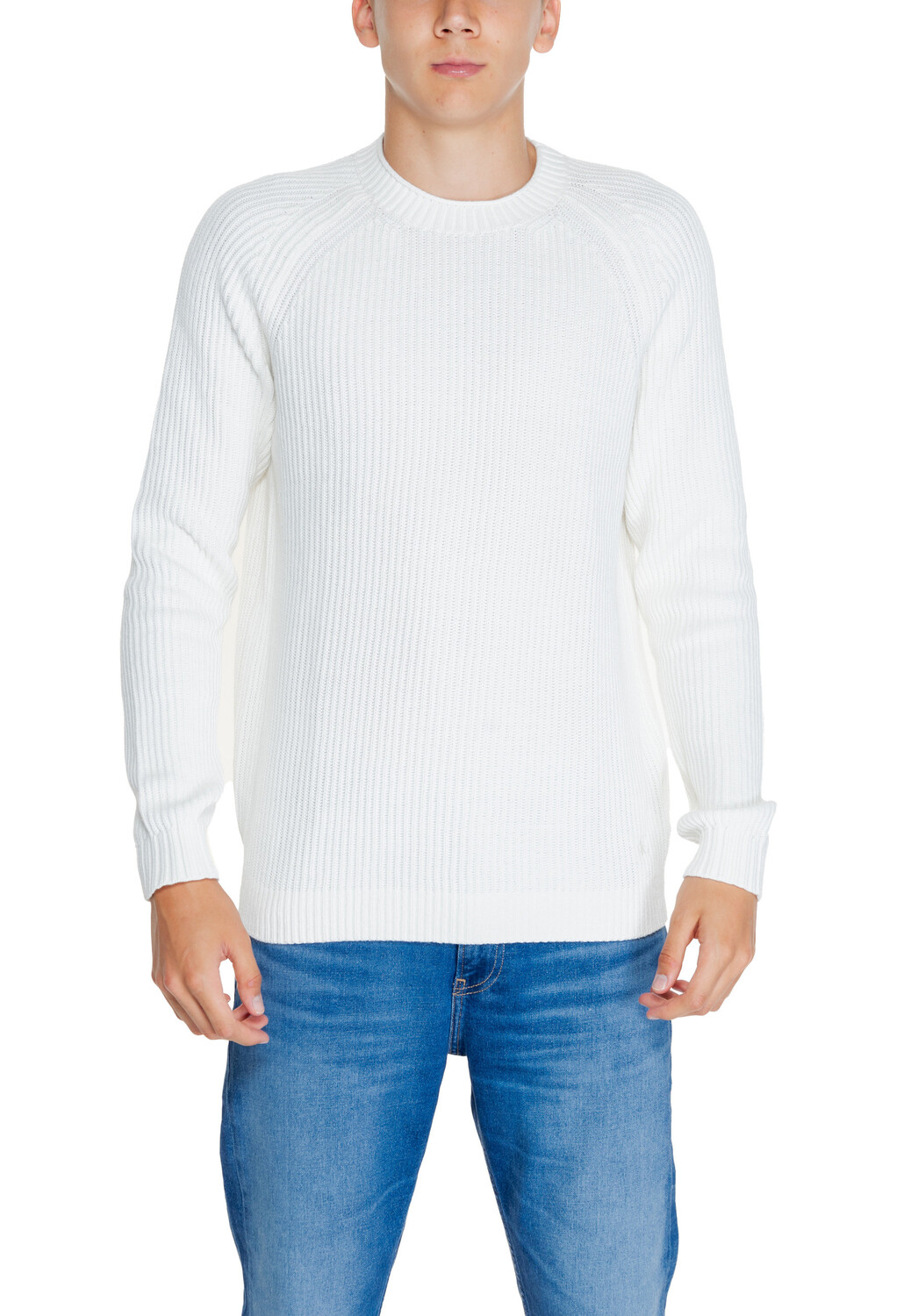 

Джемпер Calvin Klein Jeans хлопковый, белый