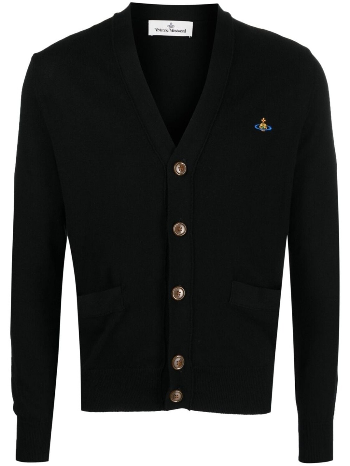 

Vivienne Westwood кардиган с вышитым логотипом Orb, черный