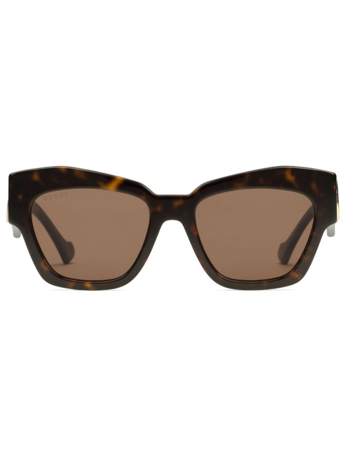 

Gucci Eyewear солнцезащитные очки с логотипом Double G, коричневый