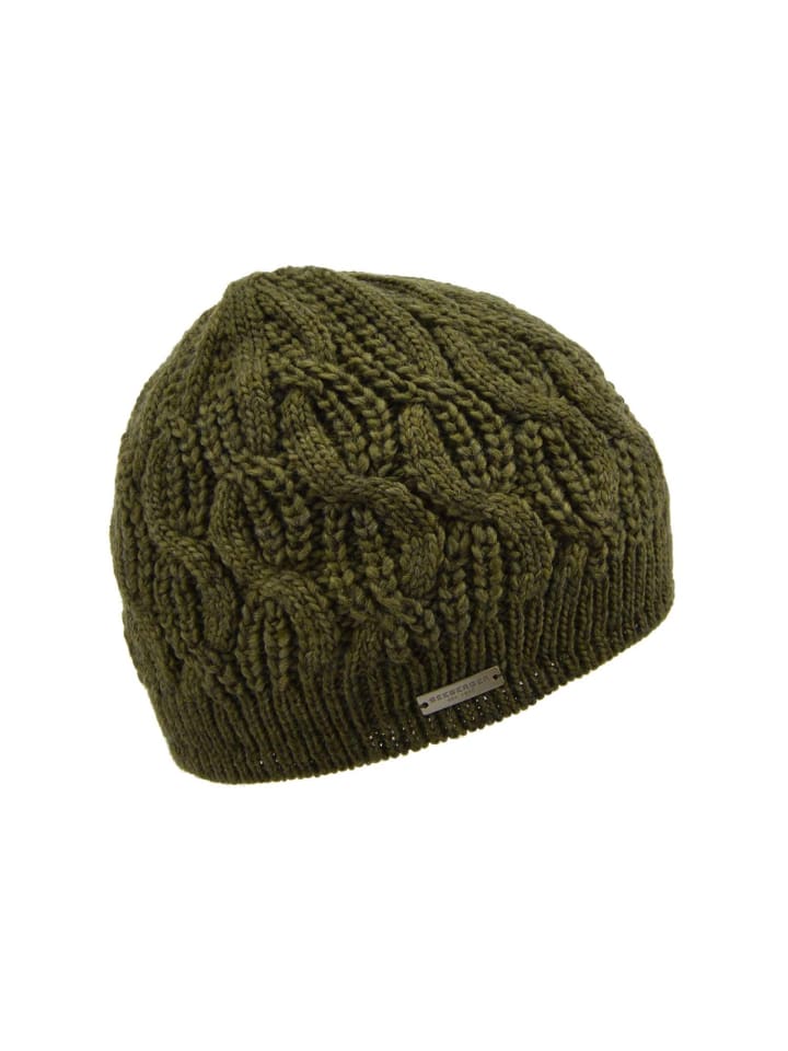 

вязаная шапка зеленого цвета Seeberger