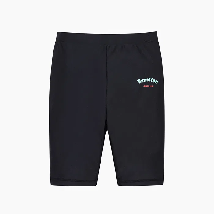 Детские плавательные леггинсы длиной 5/8, чёрные, от Benetton Kids — фото 3