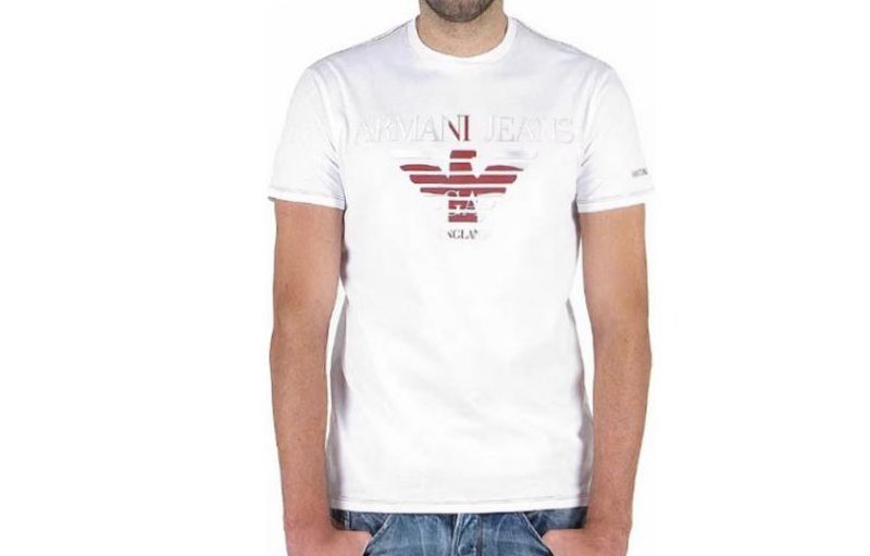 

ARMANI JEANS Футболка мужская белая