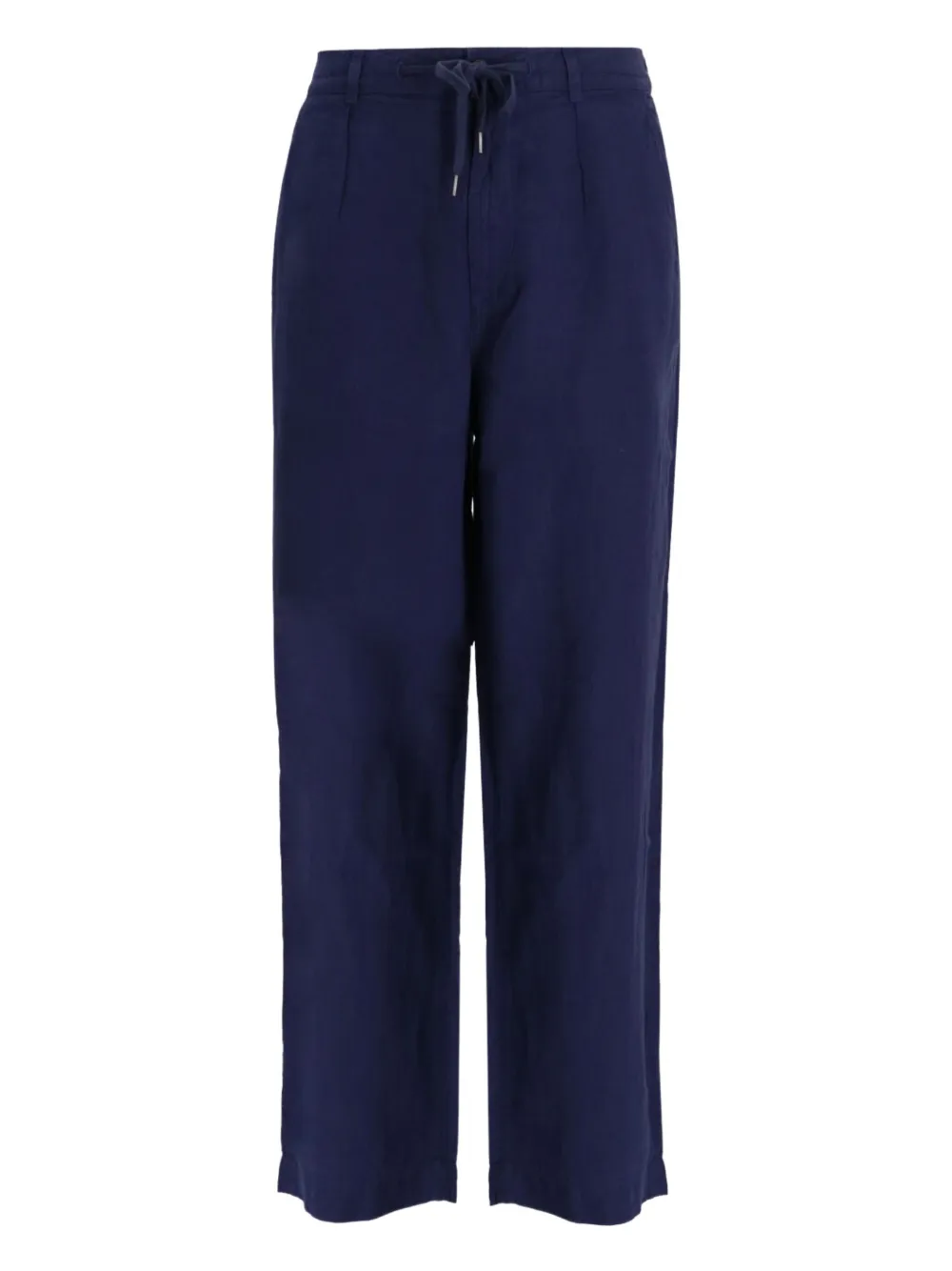 

Льняные брюки на завязках POLO RALPH LAUREN, синий