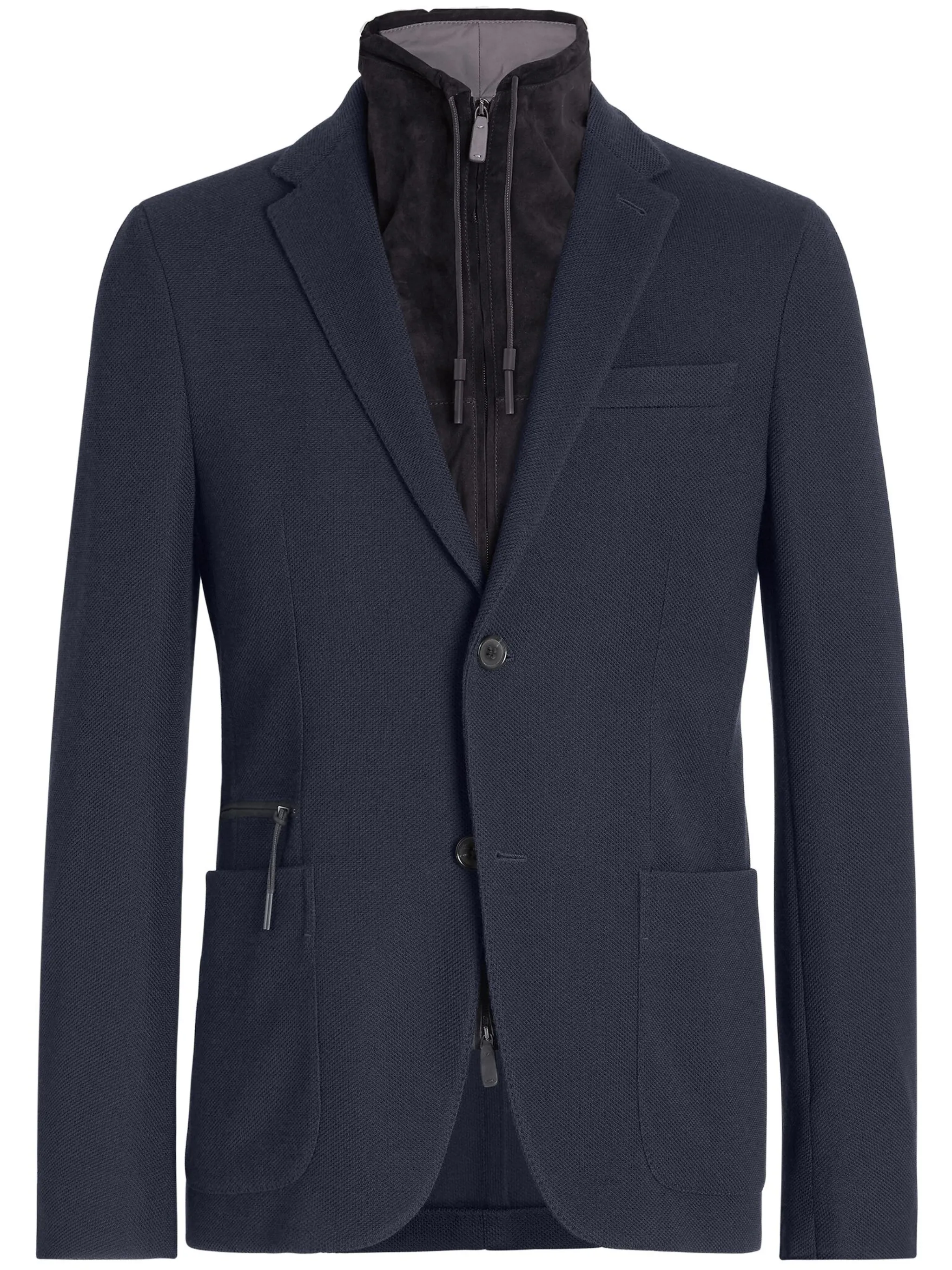 

Однобортный пиджак Zegna, синий