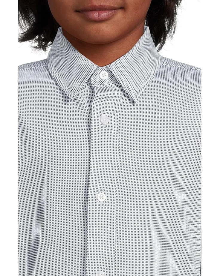 Рубашка Johnston & Murphy Kids Boys Xc Flex Stretch Long-sleeve Shirt (Big Kid), Navy — фото 3