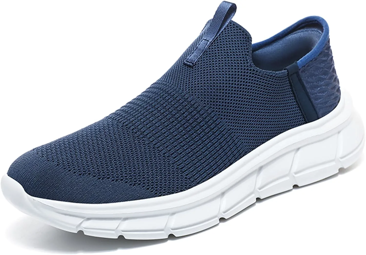 

Мужские кроссовки JiuQing без шнурков, легкие для бега, прогулок и занятий в спортзале, с сетчатым верхом, синий