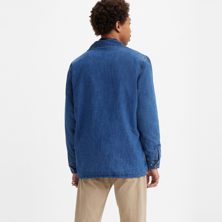 Мужская стеганая куртка Levi's levi’s, цвет Blue — фото 4