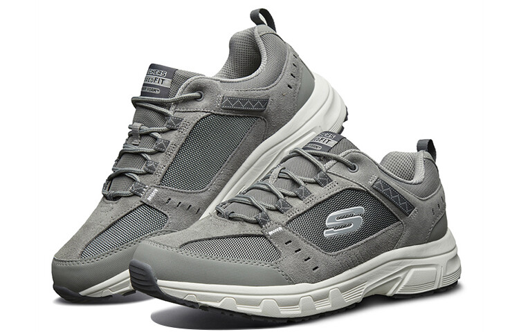 Обувь для жизни Мужская низкая серая/белая Skechers — фото 3
