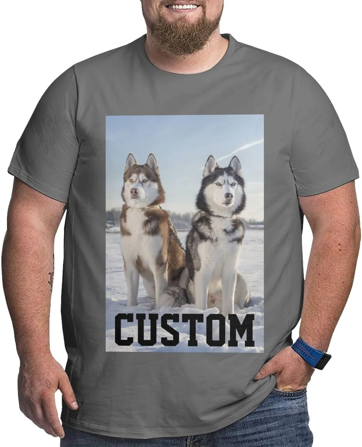 

Футболка Custom T-Shirts с нанесением логотипа, фото или текста, черная Qxatwvic