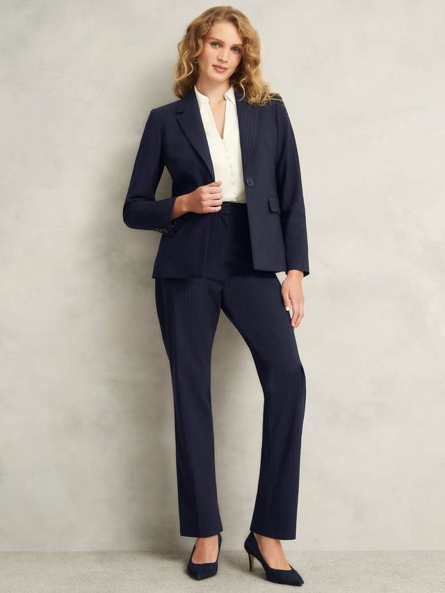 

Шерстяная куртка в тонкую полоску от salisbury Hobbs, цвет Navy Ivory