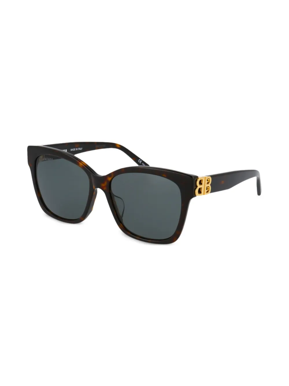 Солнцезащитные очки Dynasty в квадратной оправе Balenciaga Eyewear, коричневый — фото 2
