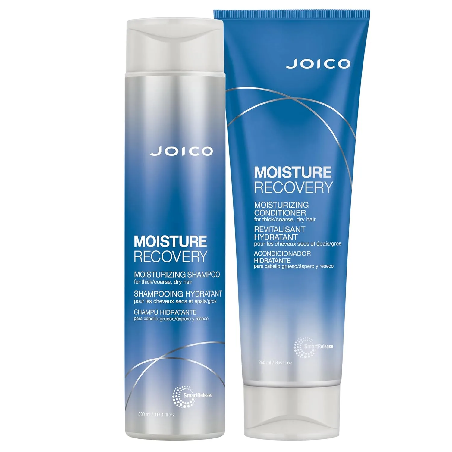 Набор Joico Moisture Recovery: увлажняющий шампунь и кондиционер | Восполняет утраченную влагу | Для густых, жестких и сухих волос 149 мл (2 шт.)