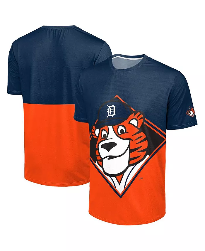 

Мужская футболка Detroit Tigers Big Logo Mascot в цвете Navy/Orange FOCO