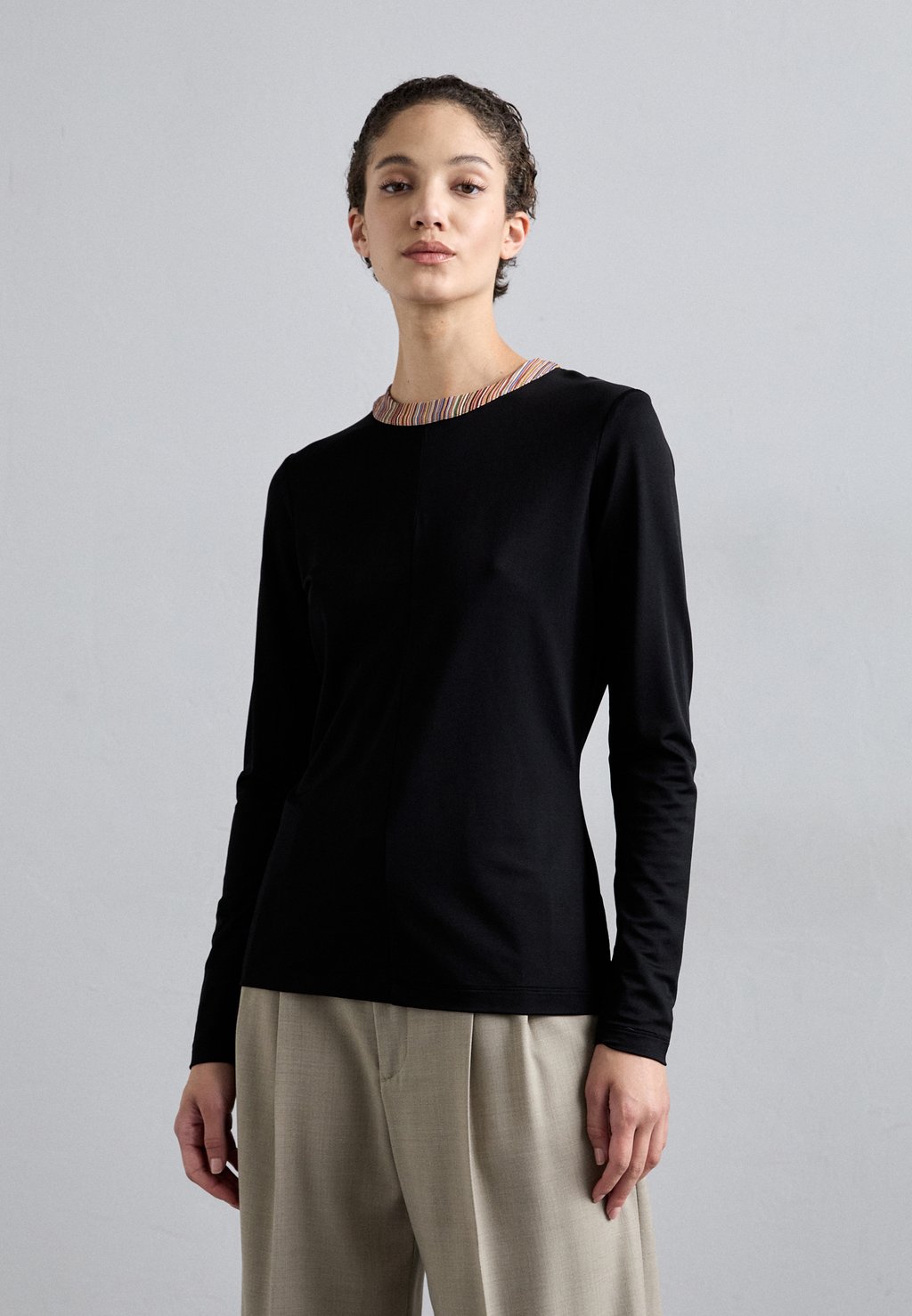 

Топ с длинными рукавами Paul Smith, черный