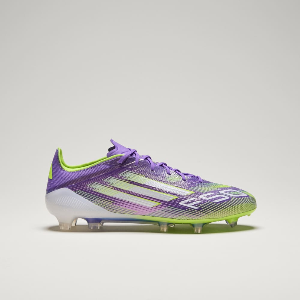 Бутсы Adidas F50 Elite Firm Ground Cleats, цвет Purple Rush/Cloud White/Lucid Lemon — фото 3