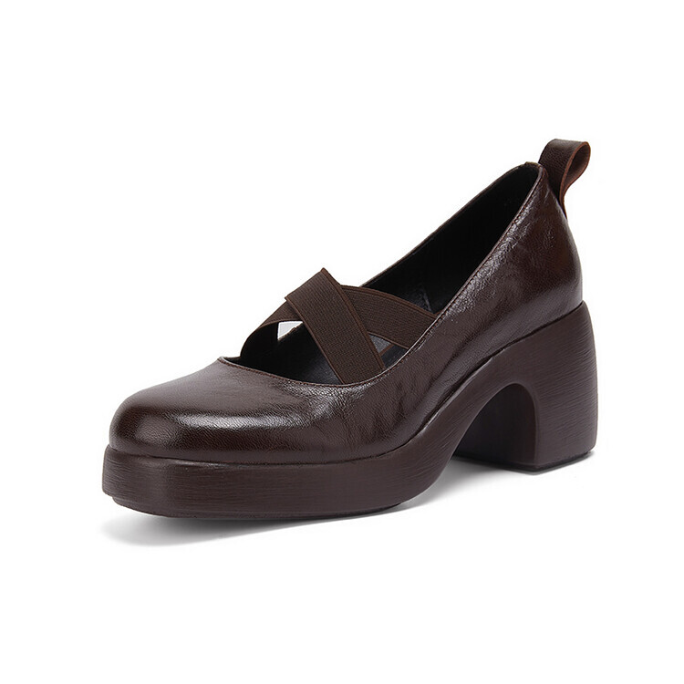 

Туфли Мэри Джейн женские Qiaoliner, цвет Brown sheepskin