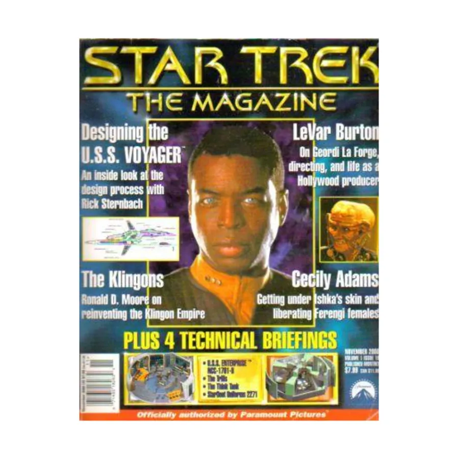 

Журнал Vol. 1, #19 "LeVar Burton Klingons, U.S.S. Enterprise NCC-1701-B Technical Briefing", Star Trek - The Magazine