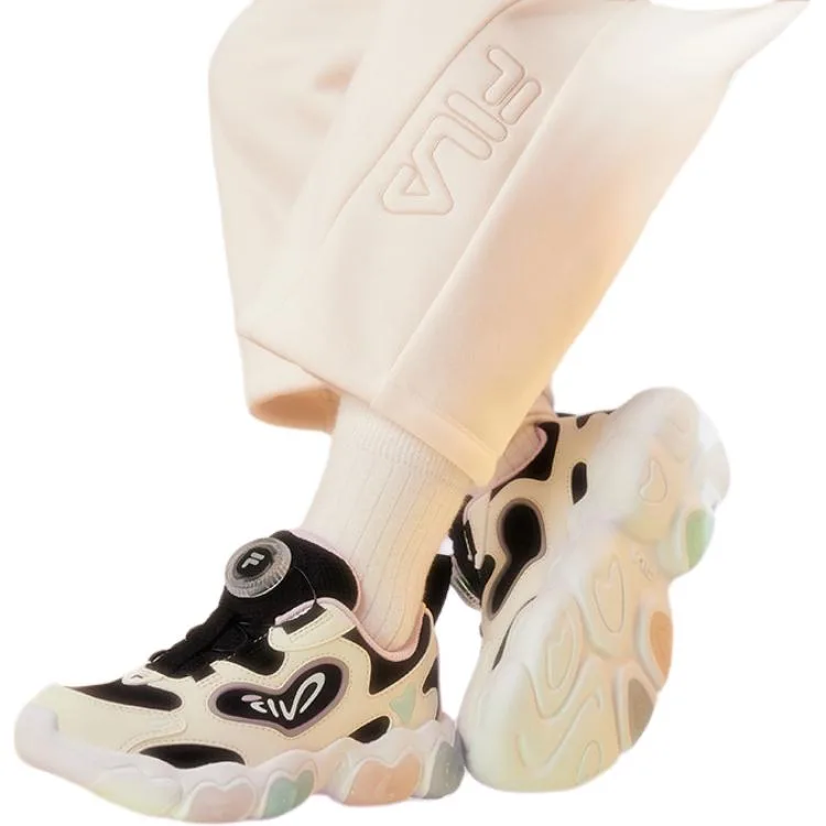 Кроссовки для тренировок low top SWEETHEART Rebound Support детские FILA KIDS, Black/Milk White-BG — фото 3