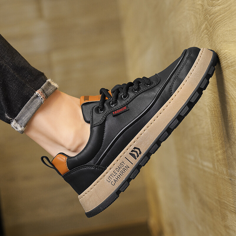 Туфли мужские Men"s Casual Men Low-Top Bull Charm, бежевый — фото 2