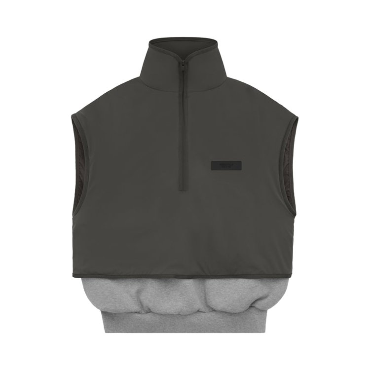 

Жилет Fear Of God Essentials Fear of God Essentials Nylon Fleece Mockneck Vest, серый