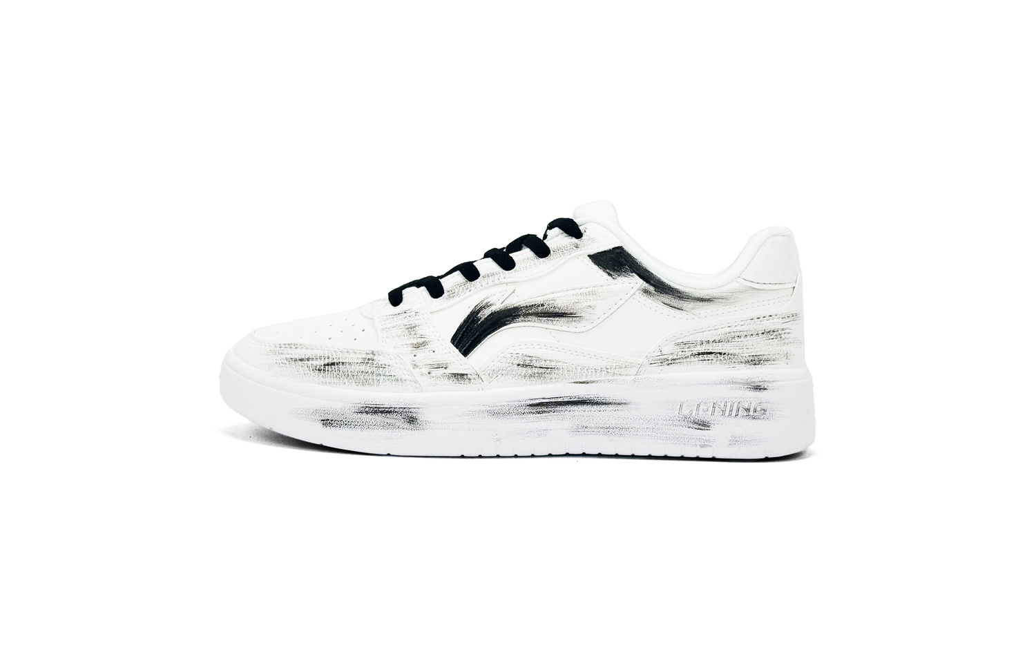 

LINING Acer Truncatum устойчивые к истиранию амортизирующие низкие кроссовки для скейтбординга мужские gray white