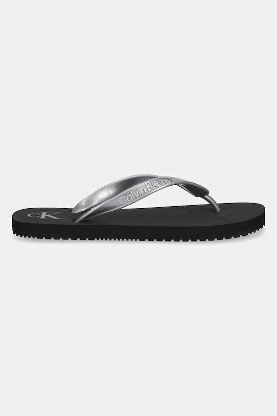 Шлепанцы Beach Sandal Monologo TPU Calvin Klein Jeans, серебряный — фото 2