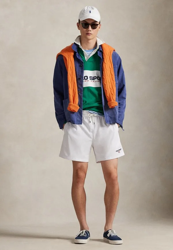 Плавки-Шорты traveler classic, 5,75 дюймов Polo Ralph Lauren, Ceramic White — фото 2