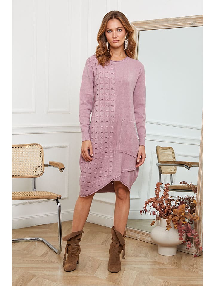 

Joséfine Вязаное платье «Альфонс» розового цвета