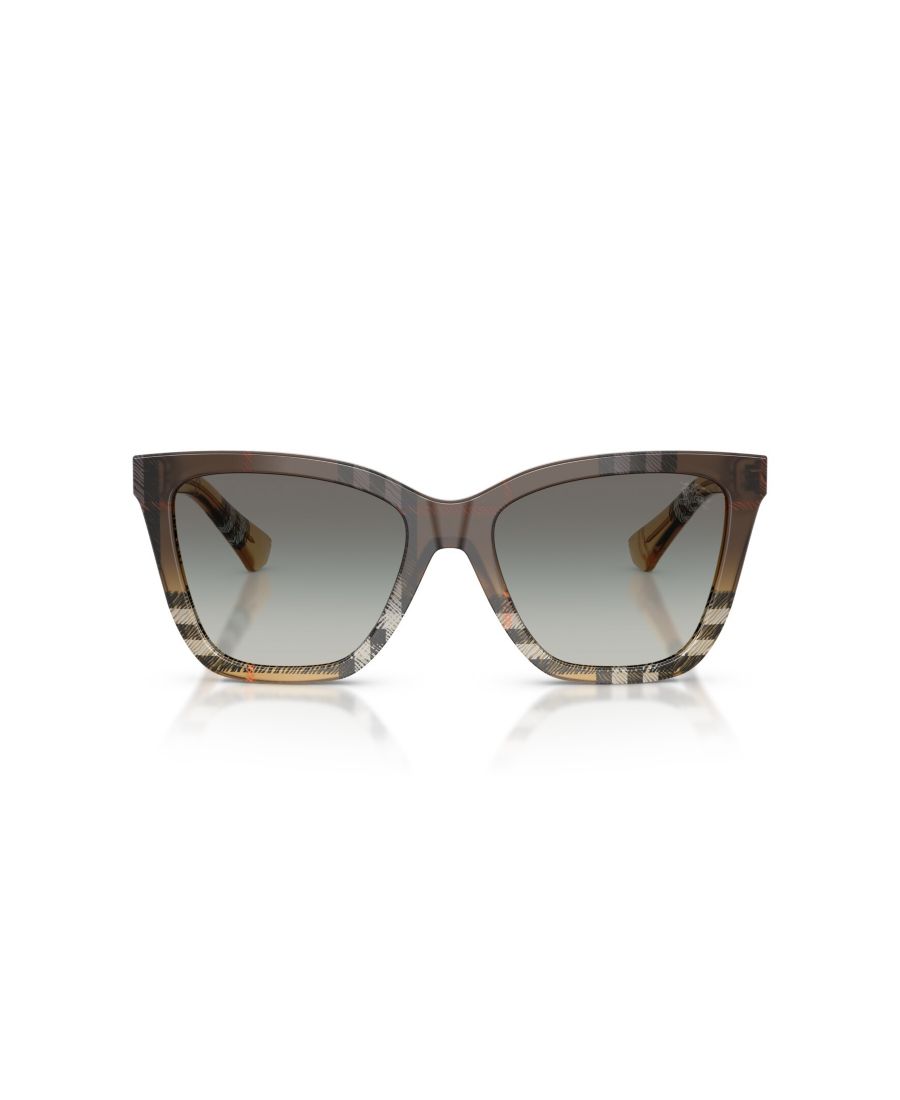 Женские квадратные солнцезащитные очки, BE4470 Burberry, Check Sand — фото 2