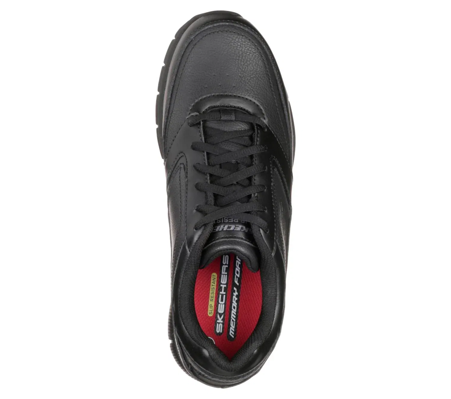 Skechers Мужские рабочие кроссовки на шнуровке, черные — фото 3