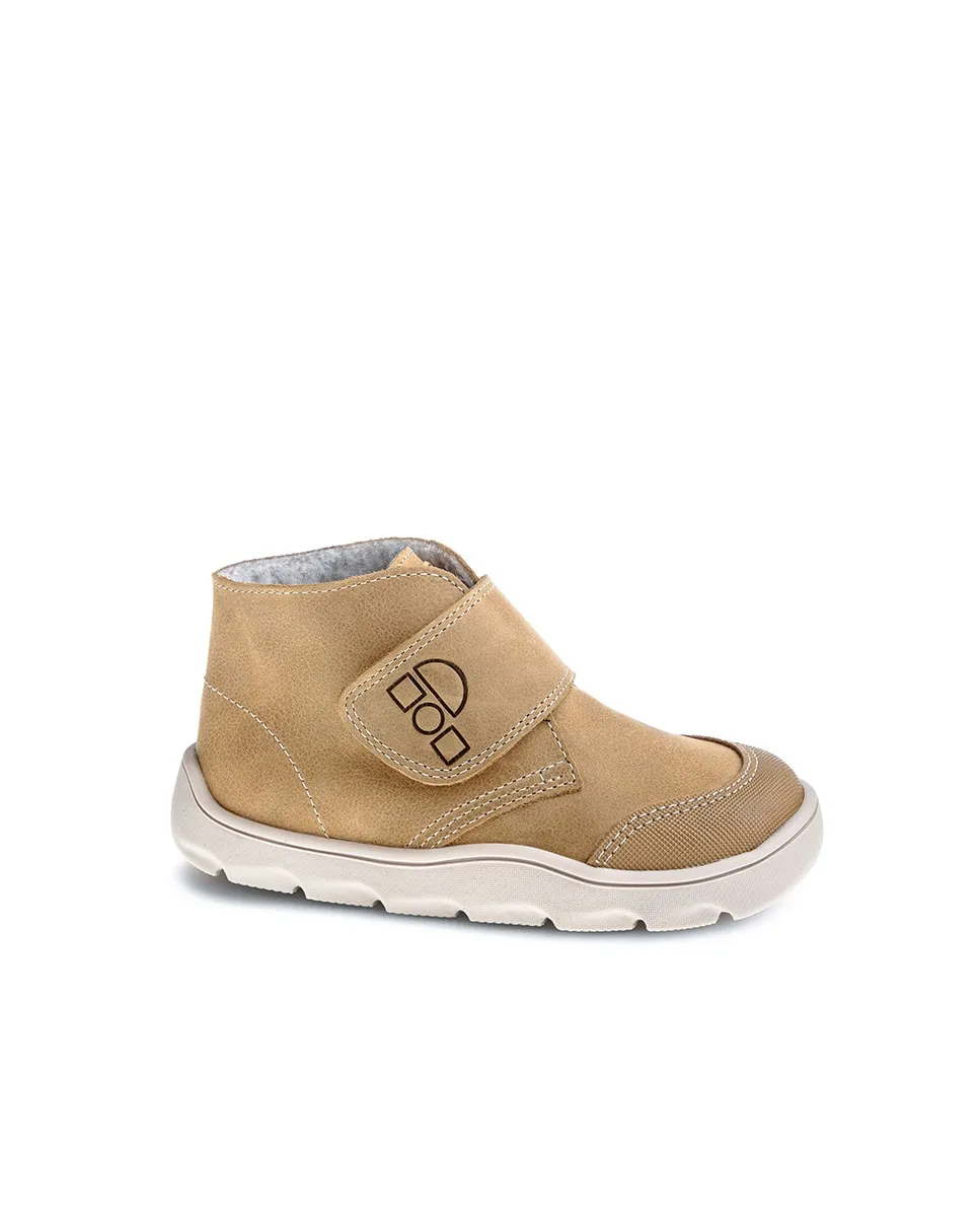 

Детские кожаные ботиночки на липучках Pablosky, желтый