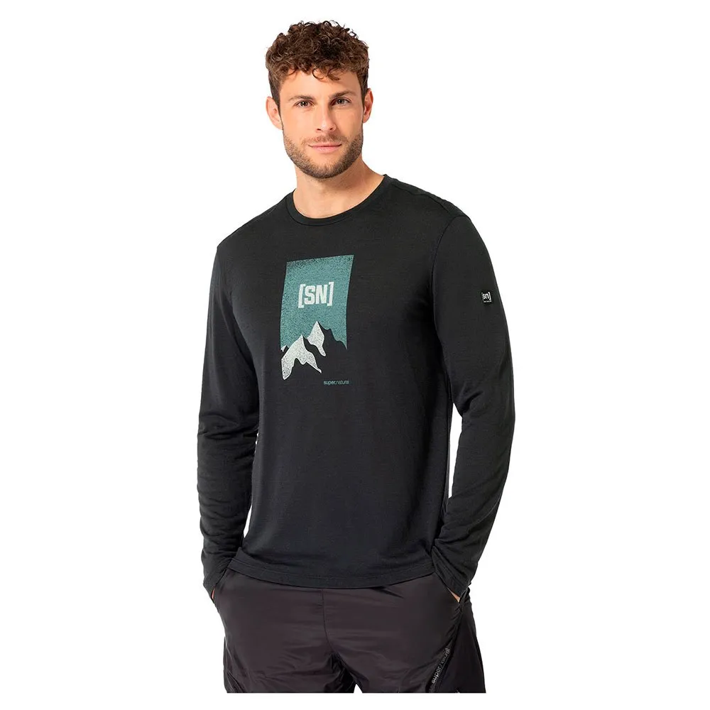 

Футболка Super.natural 2 Pitch long sleeve, черный