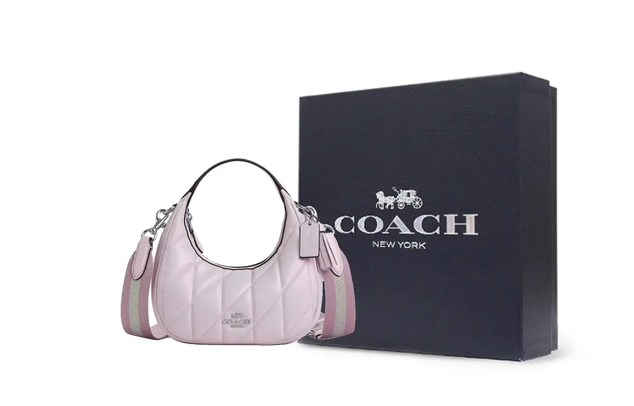 

COACH Кожаная мини сумка женская фиолетовая