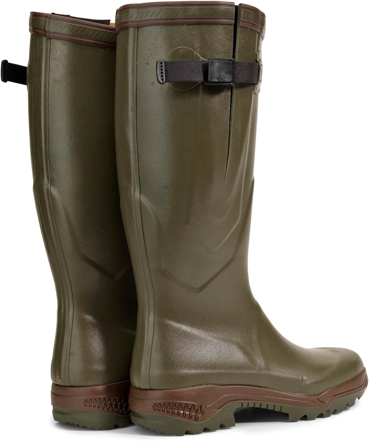 Мужские резиновые ботинки Aigle Benyl M коричневого цвета US — фото 2