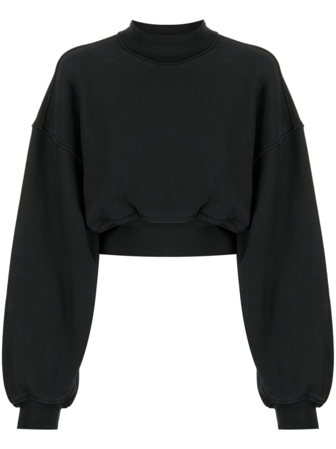 

Alexander Wang укороченная толстовка с высоким воротником, черный