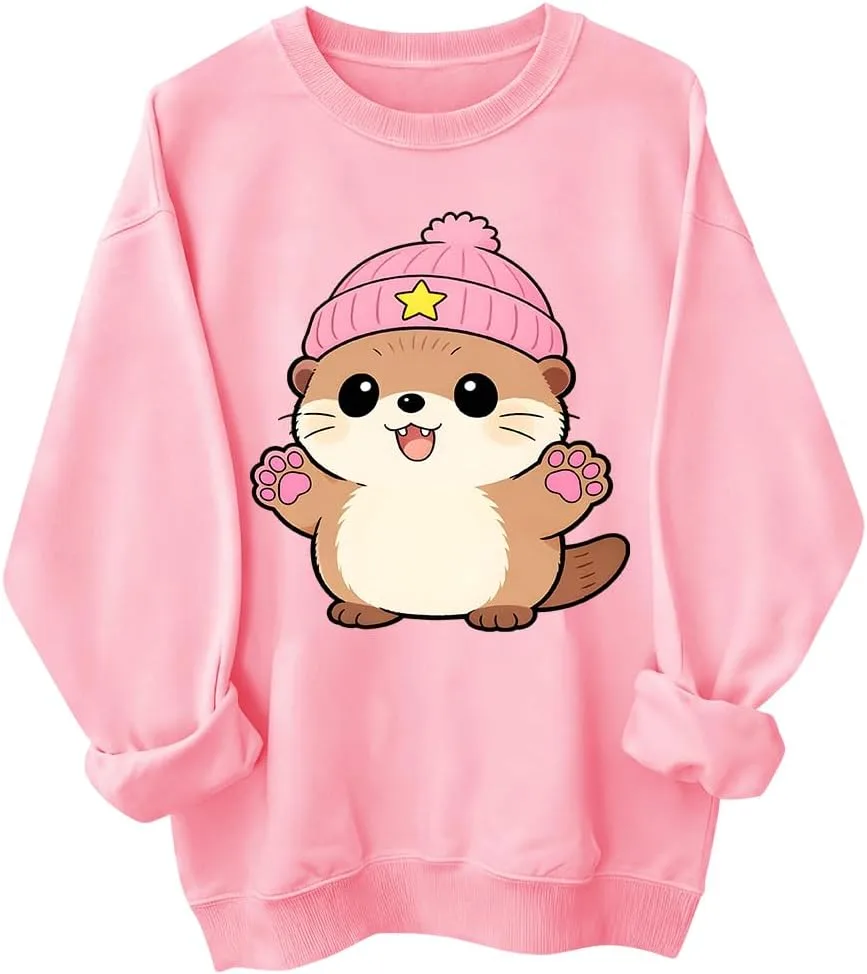 

Толстовка с капюшоном Otter Wearing Beanie woati