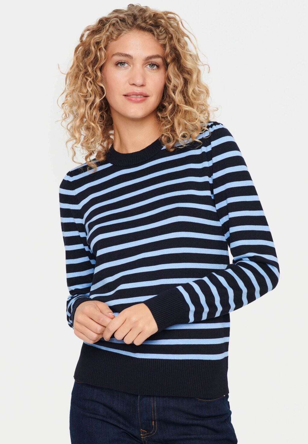 

Свитер Milasz Striped Saint Tropez, цвет night sky