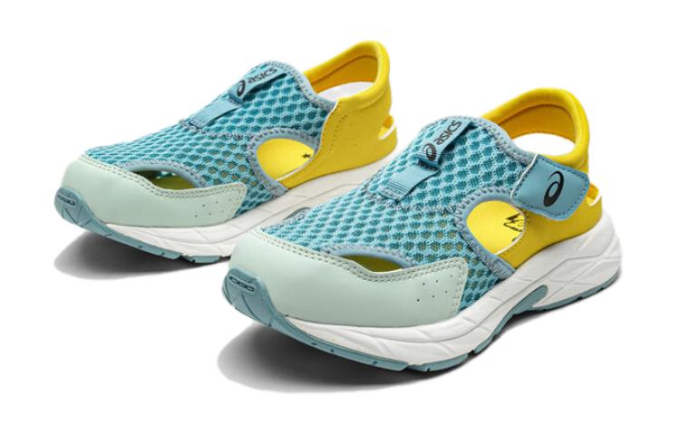 ASICS Детские сандалии для бега CONTEND Series синие желтые детские — фото 3
