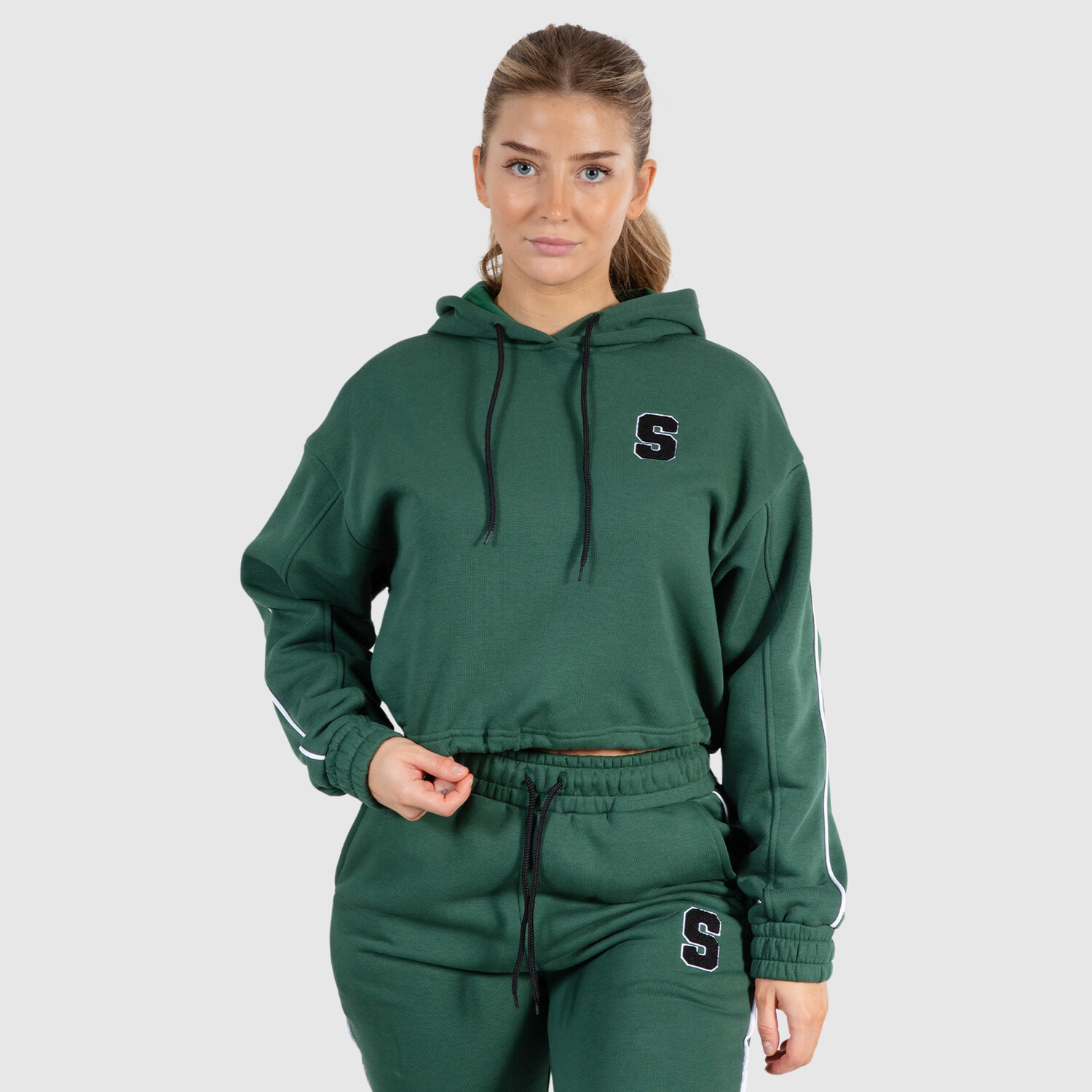 

Толстовка SMILODOX Crop Hoodie Rylanda, зеленый