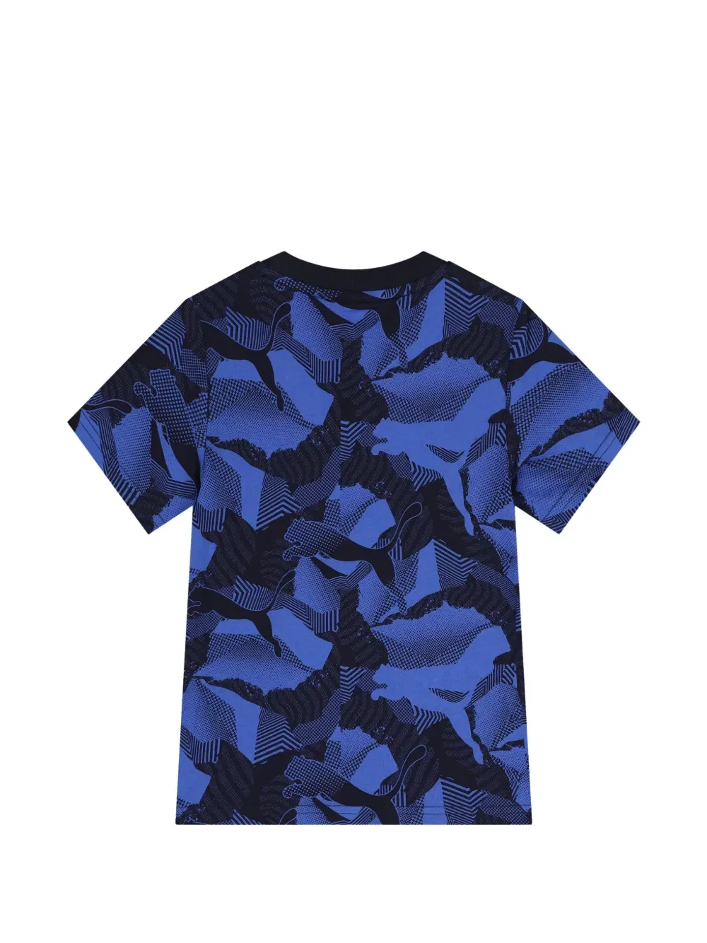 Футболка с круглым вырезом и принтом Puma Kids, синий — фото 2