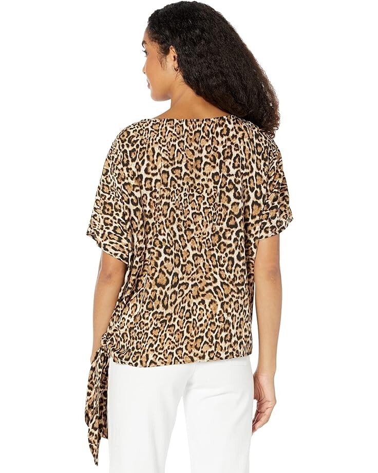 

Топ Michael Kors Wildcat Tie Top, цвет Husk
