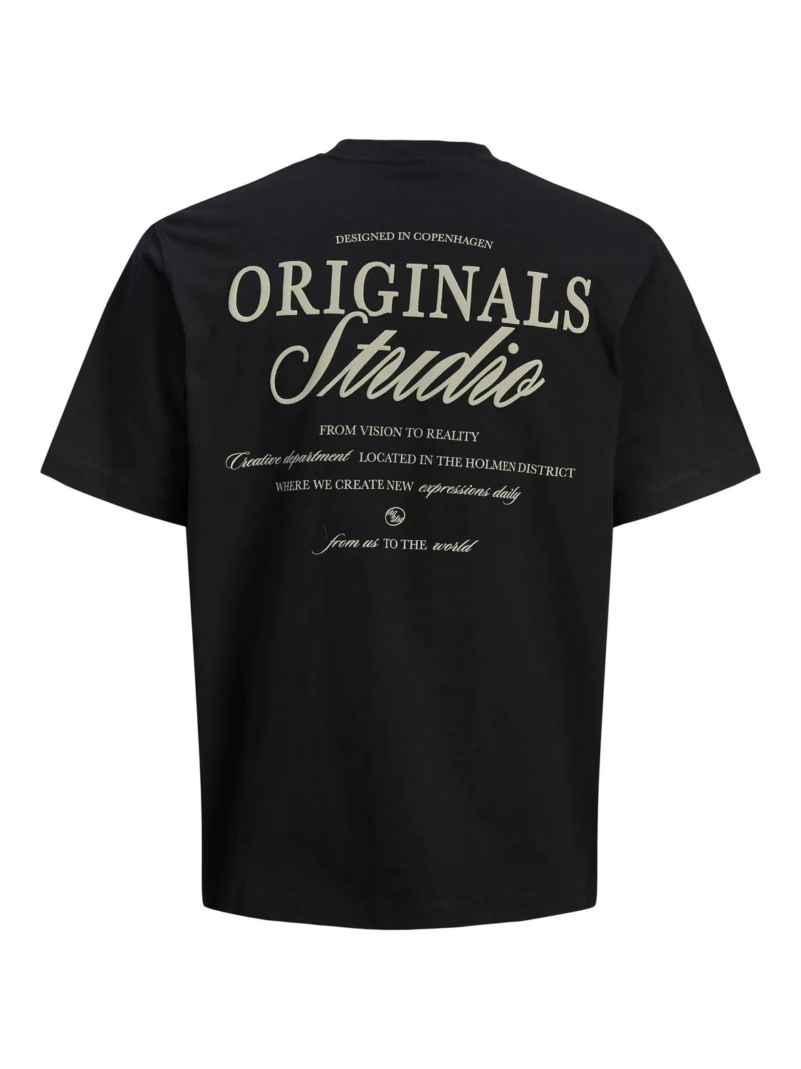 Футболка хлопковая JACK & JONES Junior, черный — фото 2