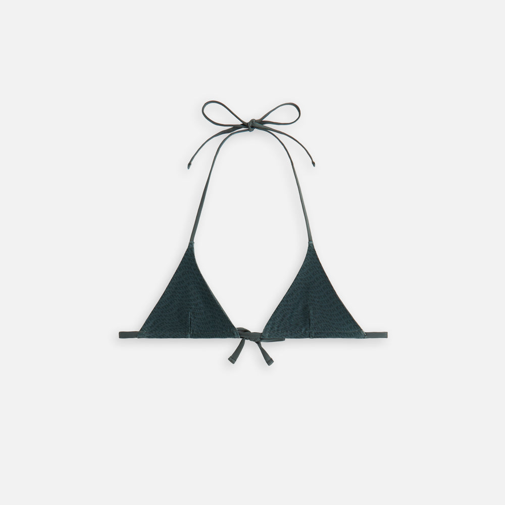

Топ бикини Kith Women Talia II Monogram Wave Tie Top, цвет Machine