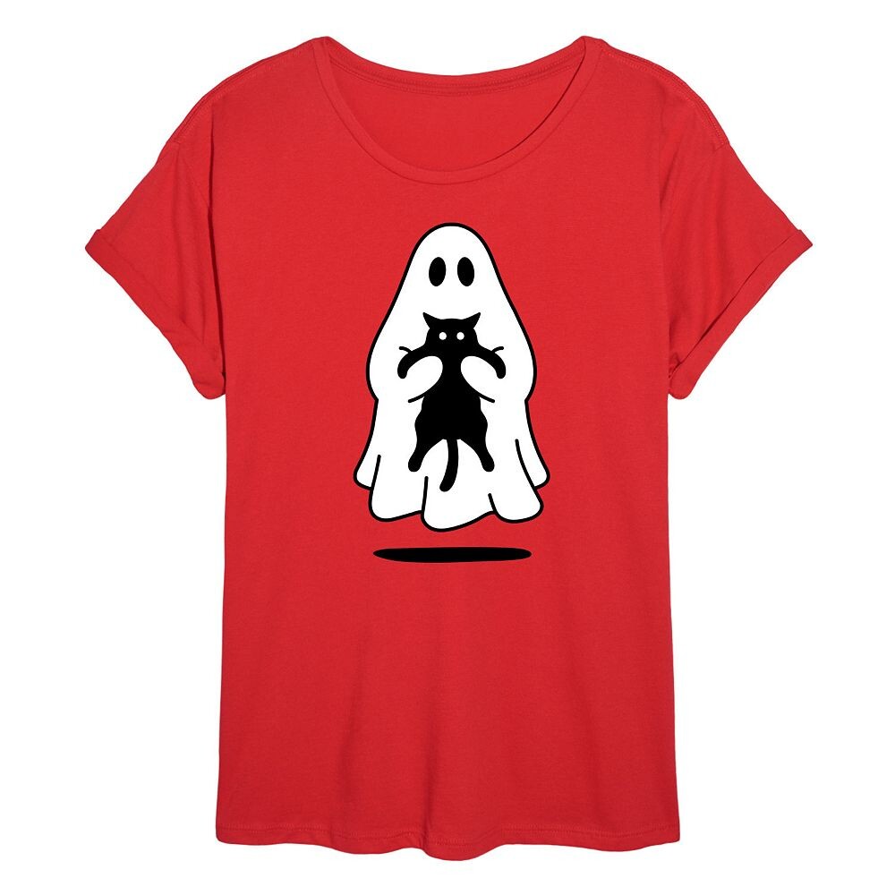

Большая футболка для юниоров Ghost Holding Black Cat Licensed Character, красный