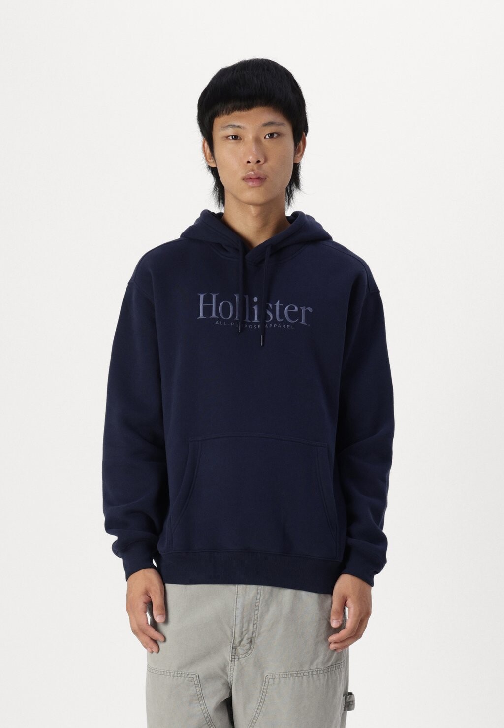 

Толстовка с капюшоном TECH LOGO Hollister Co., темно-синий